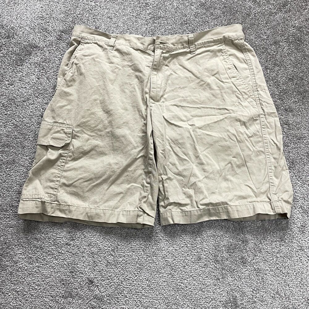 Columbia Cargo Shorts Mens 36 Brown Cotton Flat Front Casual Outdoor Active 36x9